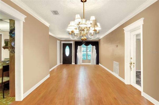 Chandelier, Interior, Wood Texture Flooring