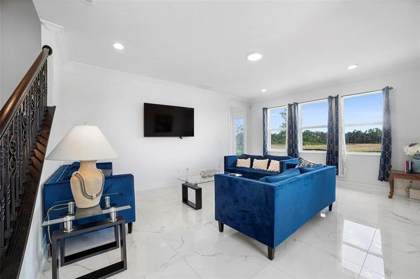 Interior, Living room, Marble, Recessed Lighting