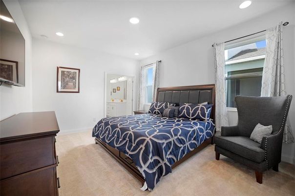 Bedroom, Interior, Recessed Lighting