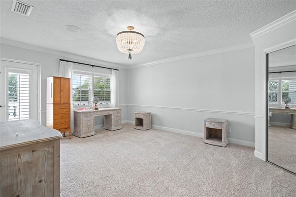Chandelier, Home Office, Interior