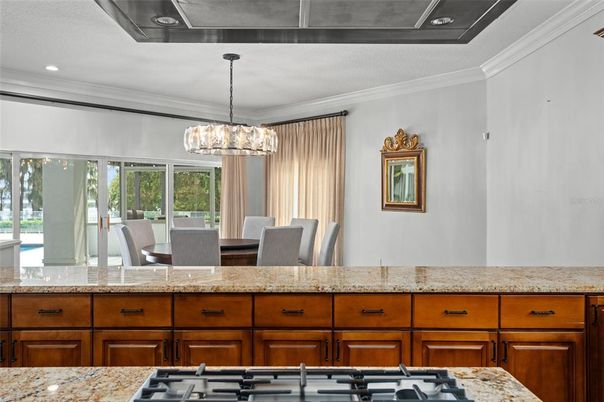 Dining room, Interior, Pendant Lights, Recessed Lighting