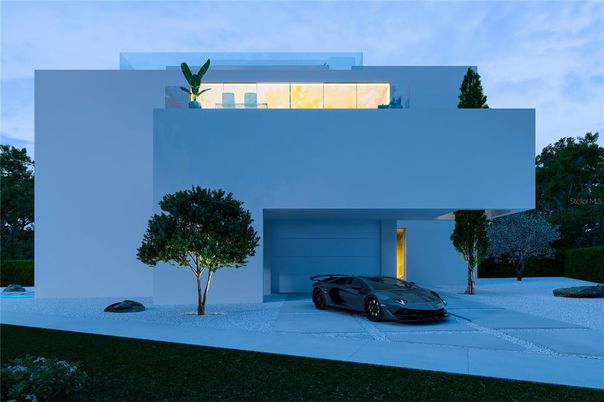 Attached, Exterior, Facade, Modern