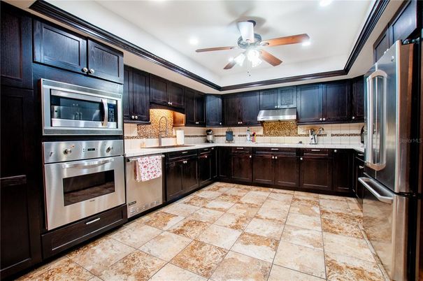 Interior, Kitchen, Recessed Lighting, Stainless Steel Appliances