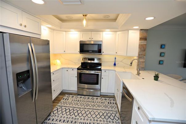 Interior, Kitchen, Recessed Lighting, Stainless Steel Appliances