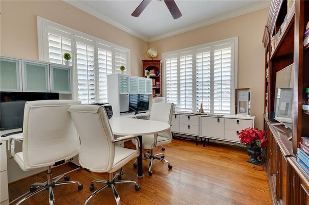 Home Office, Interior, Wood Texture Flooring