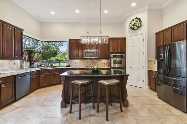 Interior, Kitchen, Pendant Lights, Recessed Lighting, Stainless Steel Appliances