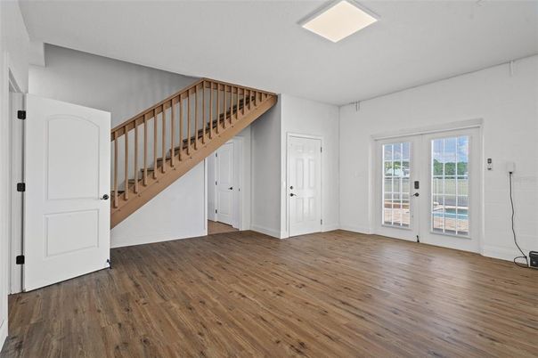 Empty room, Interior, Wood Texture Flooring