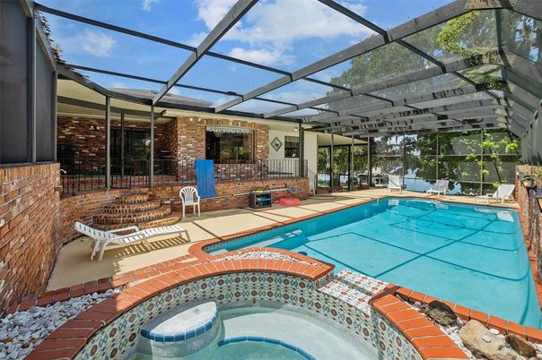 Glass Ceilings, Interior, Pool, Stone Walls, Sun Room