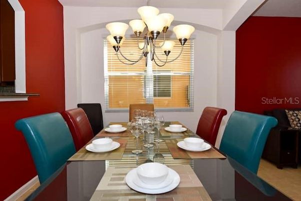 Chandelier, Dining room, Interior