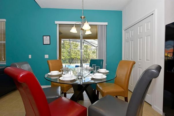 Dining room, Interior, Pendant Lights