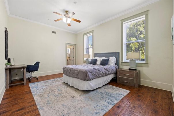 Bedroom, Home Office, Interior, Wood Texture Flooring
