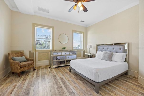 Bedroom, Interior, Wood Texture Flooring