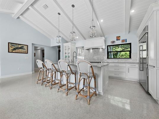 Interior, Kitchen, Pendant Lights, Recessed Lighting, Stainless Steel Appliances