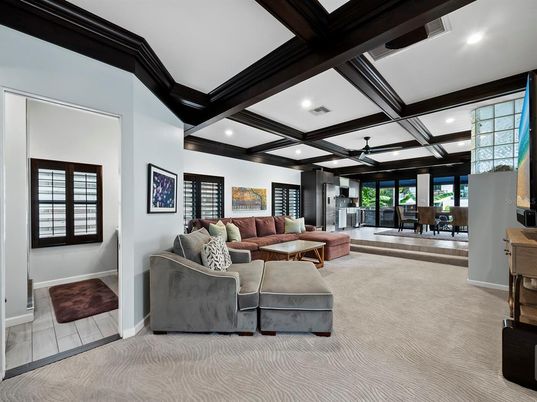 Interior, Living room, Recessed Lighting