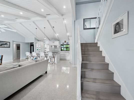 Interior, Kitchen, Living room, Pendant Lights, Recessed Lighting