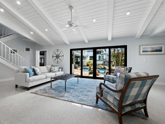 Interior, Living room, Recessed Lighting