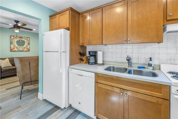 Interior, Kitchen, Wood Texture Flooring