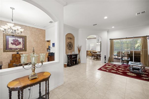 Chandelier, Dining room, Interior, Recessed Lighting