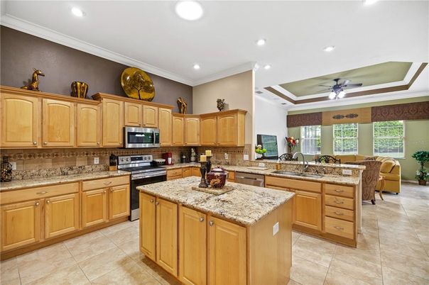 Interior, Kitchen, Recessed Lighting, Stainless Steel Appliances