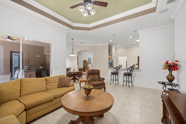 Dining room, Interior, Living room, Pendant Lights, Recessed Lighting