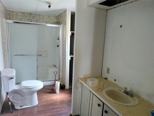 Bathroom, Interior, Wood Texture Flooring