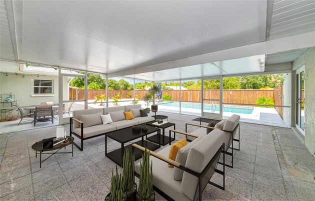 Dining room, Interior, Living room, Pool, Sun Room