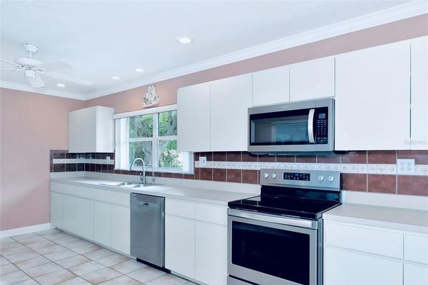 Interior, Kitchen, Recessed Lighting, Stainless Steel Appliances