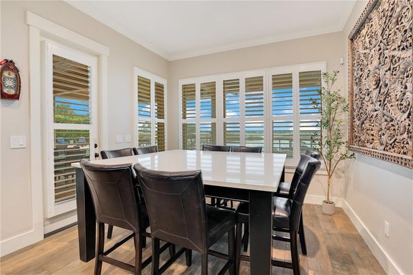 Dining room, Interior, Wood Texture Flooring