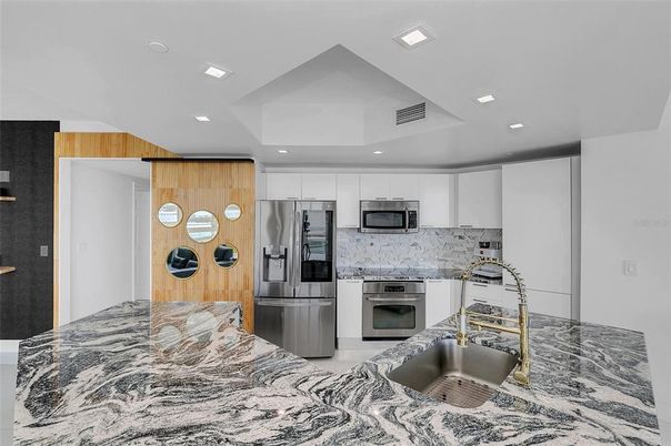 Interior, Kitchen, Recessed Lighting, Stainless Steel Appliances