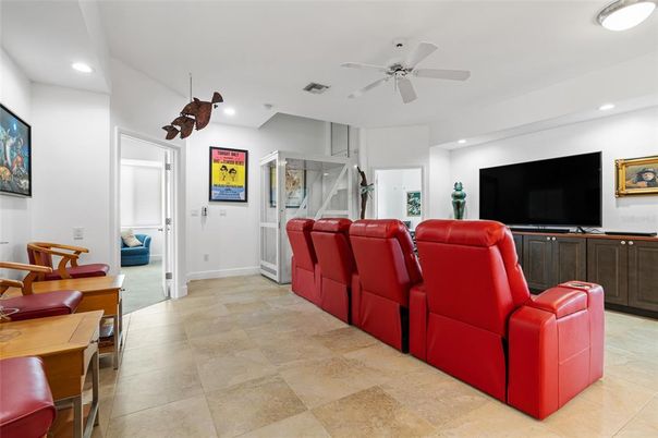 Home Theatre Room, Interior, Living room, Recessed Lighting