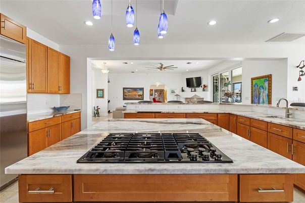 Interior, Kitchen, Pendant Lights, Recessed Lighting, Stainless Steel Appliances