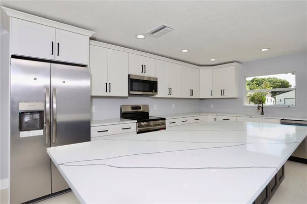Interior, Kitchen, Recessed Lighting, Stainless Steel Appliances