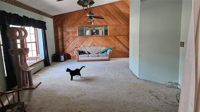 Empty room, Interior, Wooden Ceilings, Wooden Walls