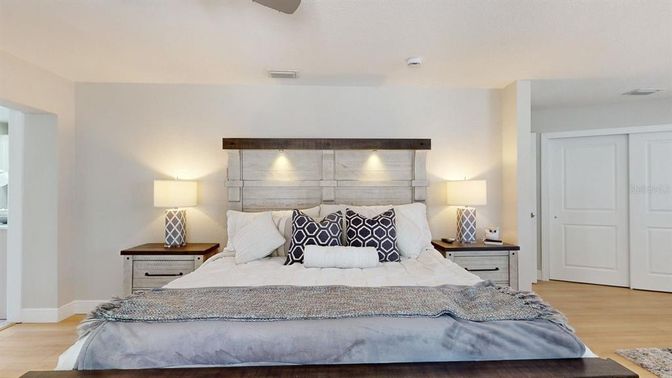 Bedroom, Interior, Wood Texture Flooring