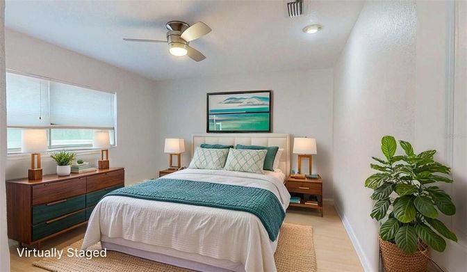 Bedroom, Interior, Recessed Lighting