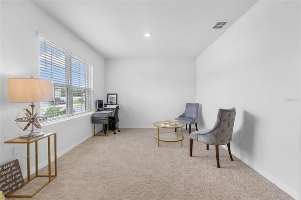 Home Office, Interior, Recessed Lighting