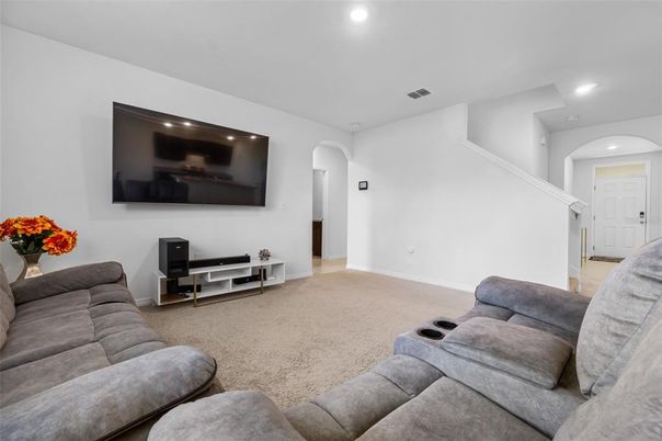 Interior, Living room, Recessed Lighting