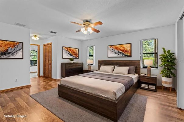 Bedroom, Interior, Wood Texture Flooring