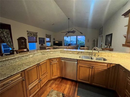 Interior, Kitchen, Wood Texture Flooring