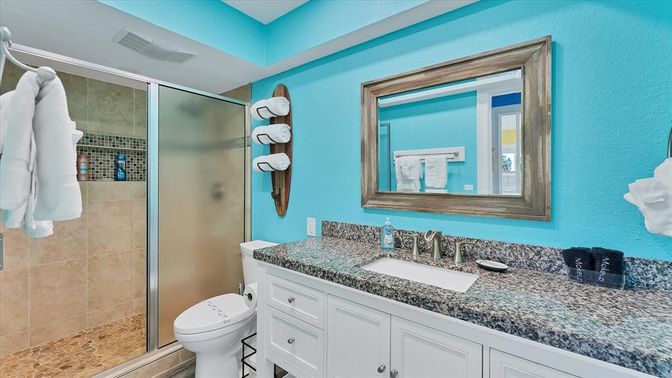 Bathroom, Glass Shower, Interior