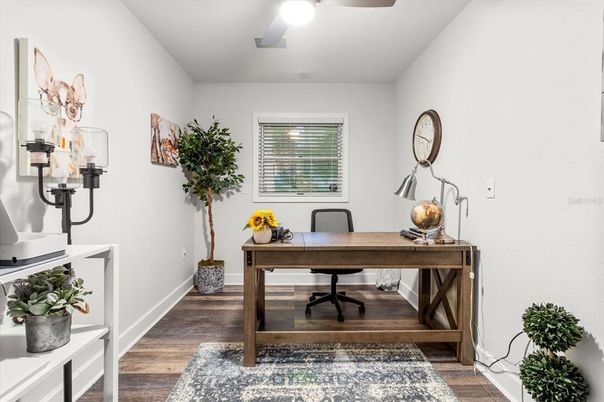 Home Office, Interior, Wood Texture Flooring