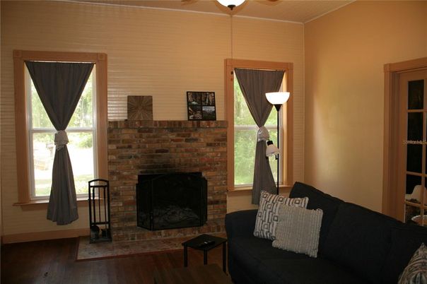 Fireplace, Interior, Wood Texture Flooring