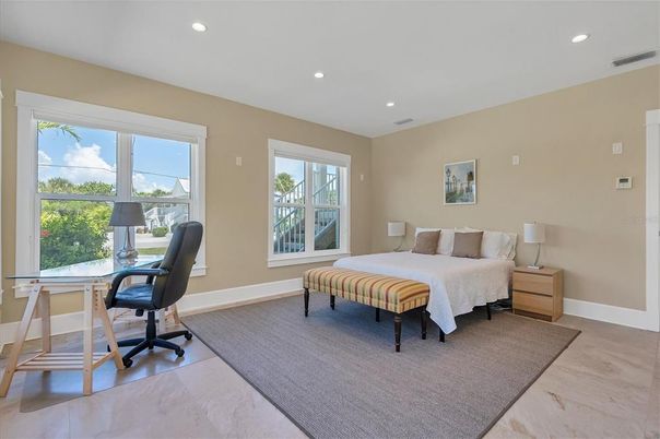 Bedroom, Home Office, Interior, Recessed Lighting