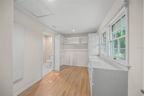 Interior, Recessed Lighting, Walk-in Closets, Wood Texture Flooring