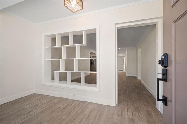 Interior, Recessed Lighting, Wood Texture Flooring