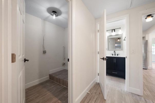 Bathroom, Interior, Wood Texture Flooring