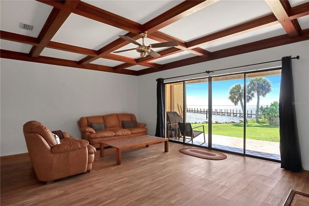 Interior, Living room, Wooden Beams, Wood Texture Flooring