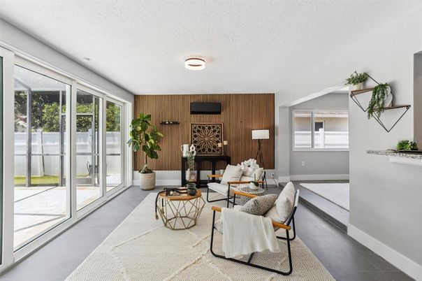 Interior, Living room, Wooden Walls