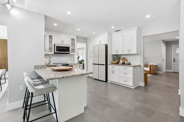 Interior, Kitchen, Recessed Lighting, Stainless Steel Appliances