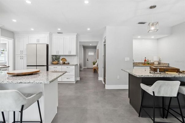 Interior, Kitchen, Pendant Lights, Recessed Lighting
